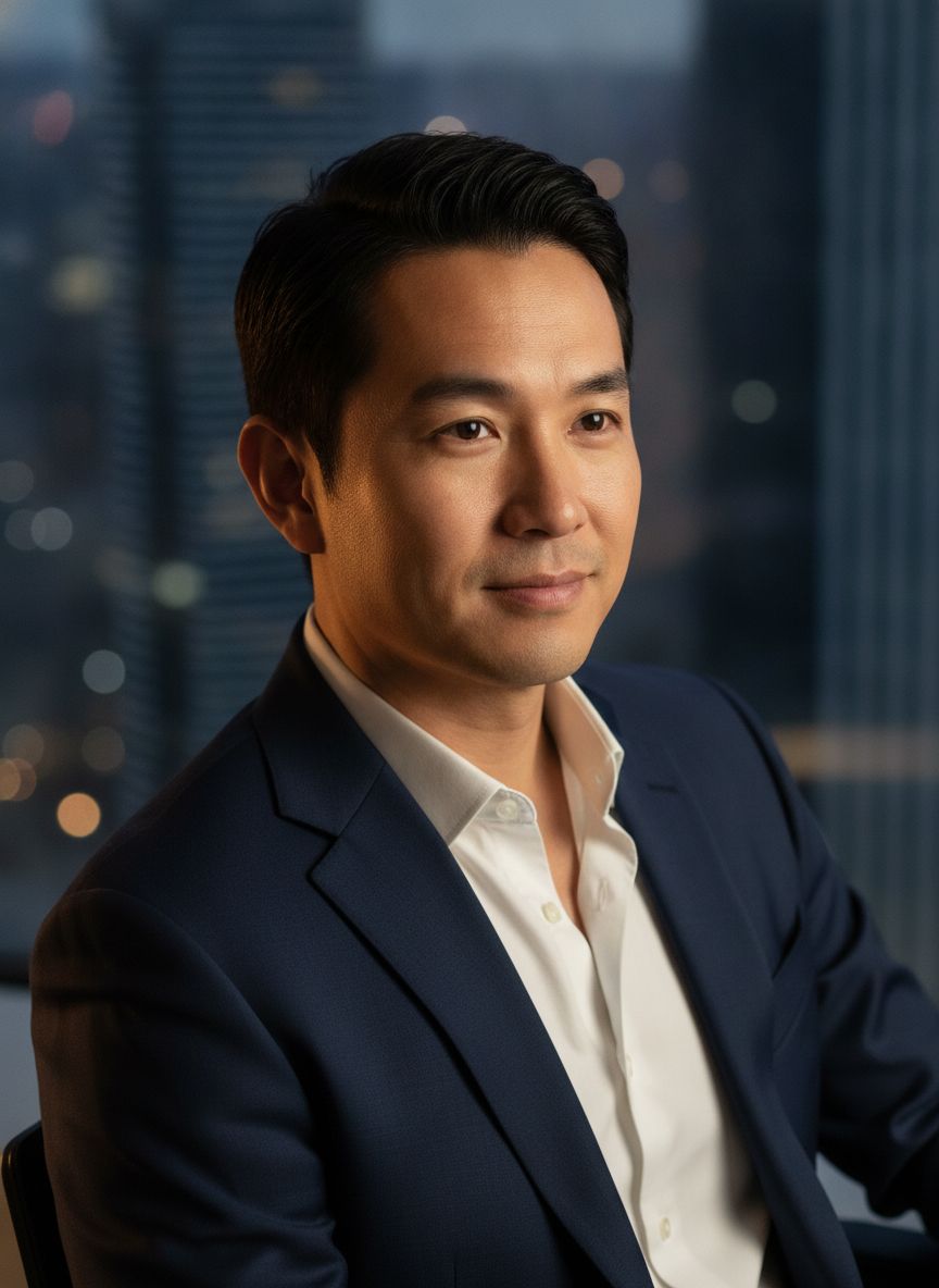 Professional portrait of Marcus, a career switcher from finance