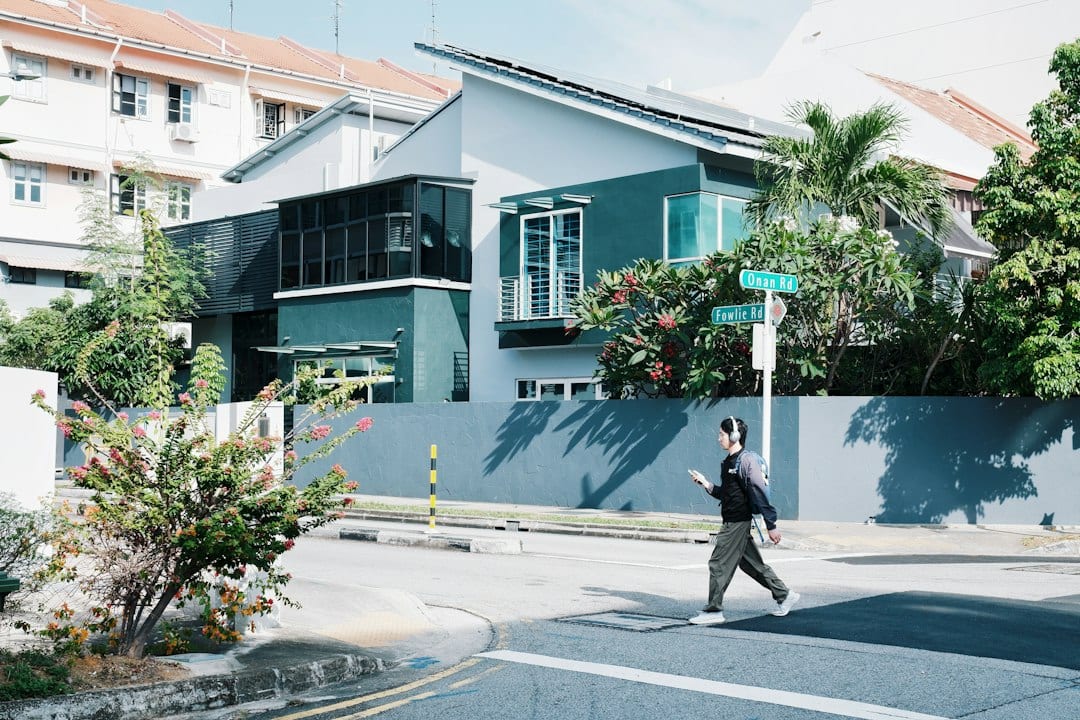 Modern tropical landed home exterior in Singapore